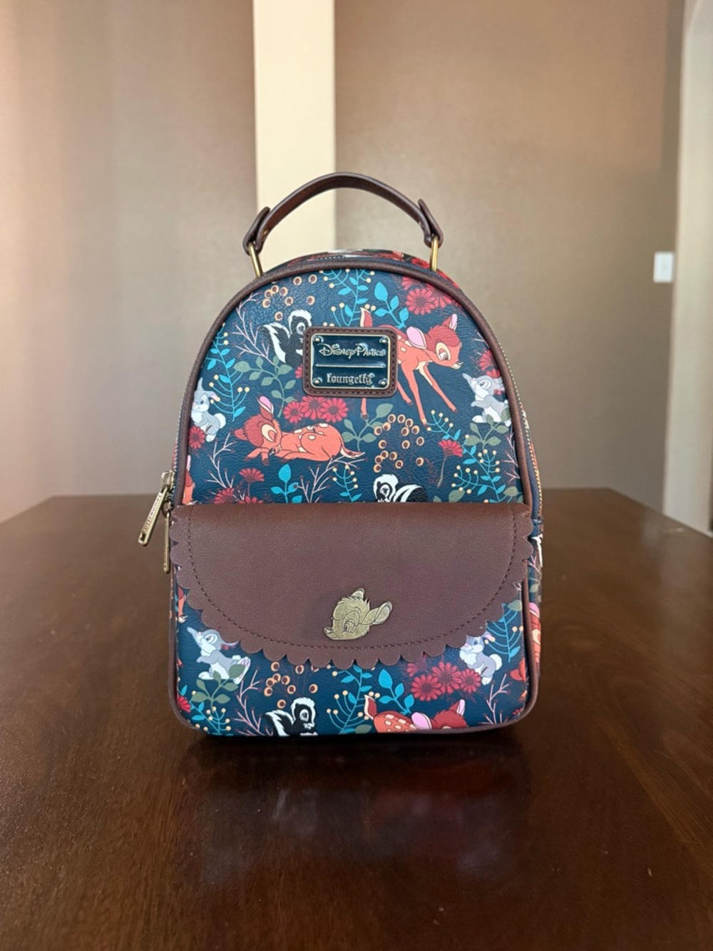 Loungefly Disney Parks Bambi and Friends Floral Mini Backpack